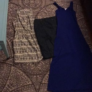 SOLD! Bundle of 2 dresses and 1 skirt